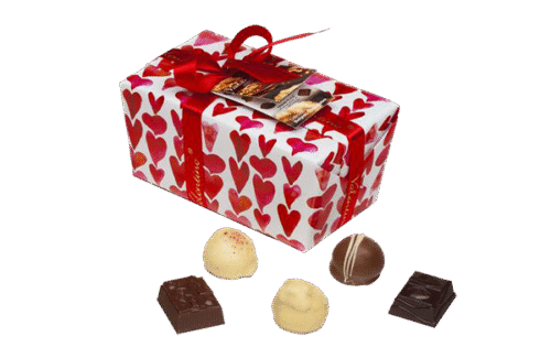 Балотин червени сърца 460гр от Valentino Chocolatier България. Продукти от истински белгийски шоколад.