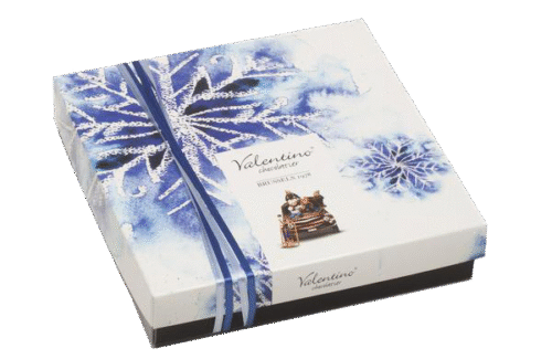 Зимна кутия 175 г от Valentino Chocolatier България. Продукти от истински белгийски шоколад.