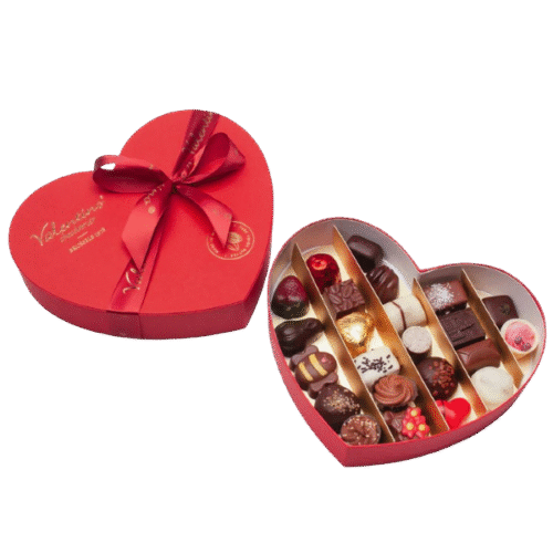 Кутия Сърце от Valentino Chocolatier България. Продукти от истински белгийски шоколад.