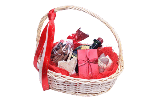 Кошница Сладост от Valentino Chocolatier България. Продукти от истински белгийски шоколад.