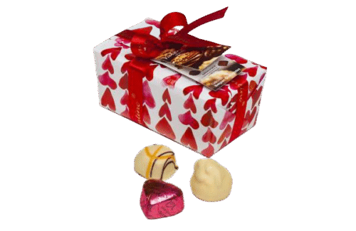 Балотин червени сърца 120 гр от Valentino Chocolatier България. Продукти от истински белгийски шоколад.