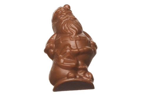Бонбони във формата на Дядо Коледа от Valentino Chocolatier България. Продукти от истински белгийски шоколад.
