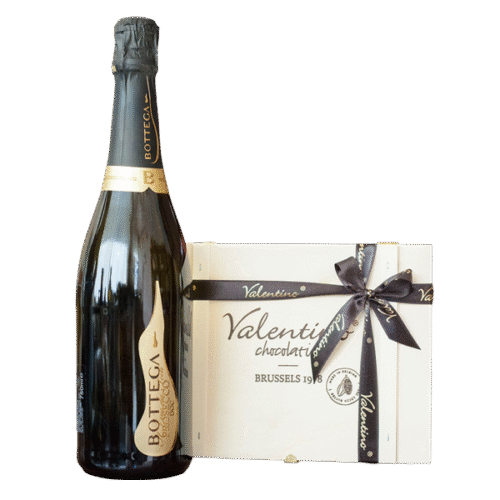 Шоколад и просеко от Valentino Chocolatier България. Продукти от истински белгийски шоколад.